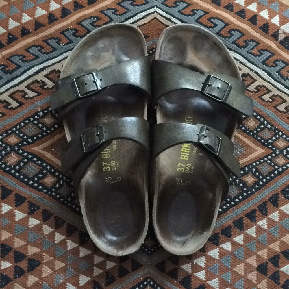Birkenstock Sydney Brown Metallic Sandals